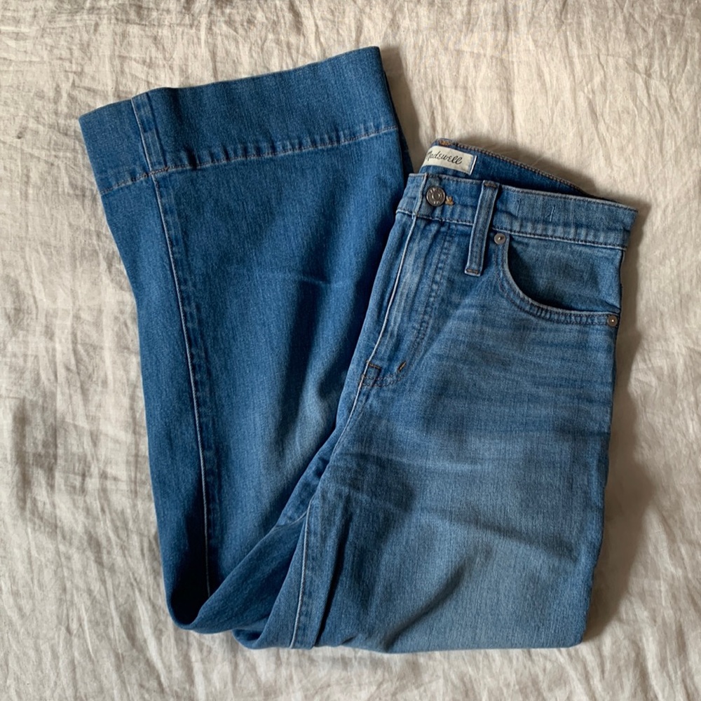 Madewell wide leg crop jeans